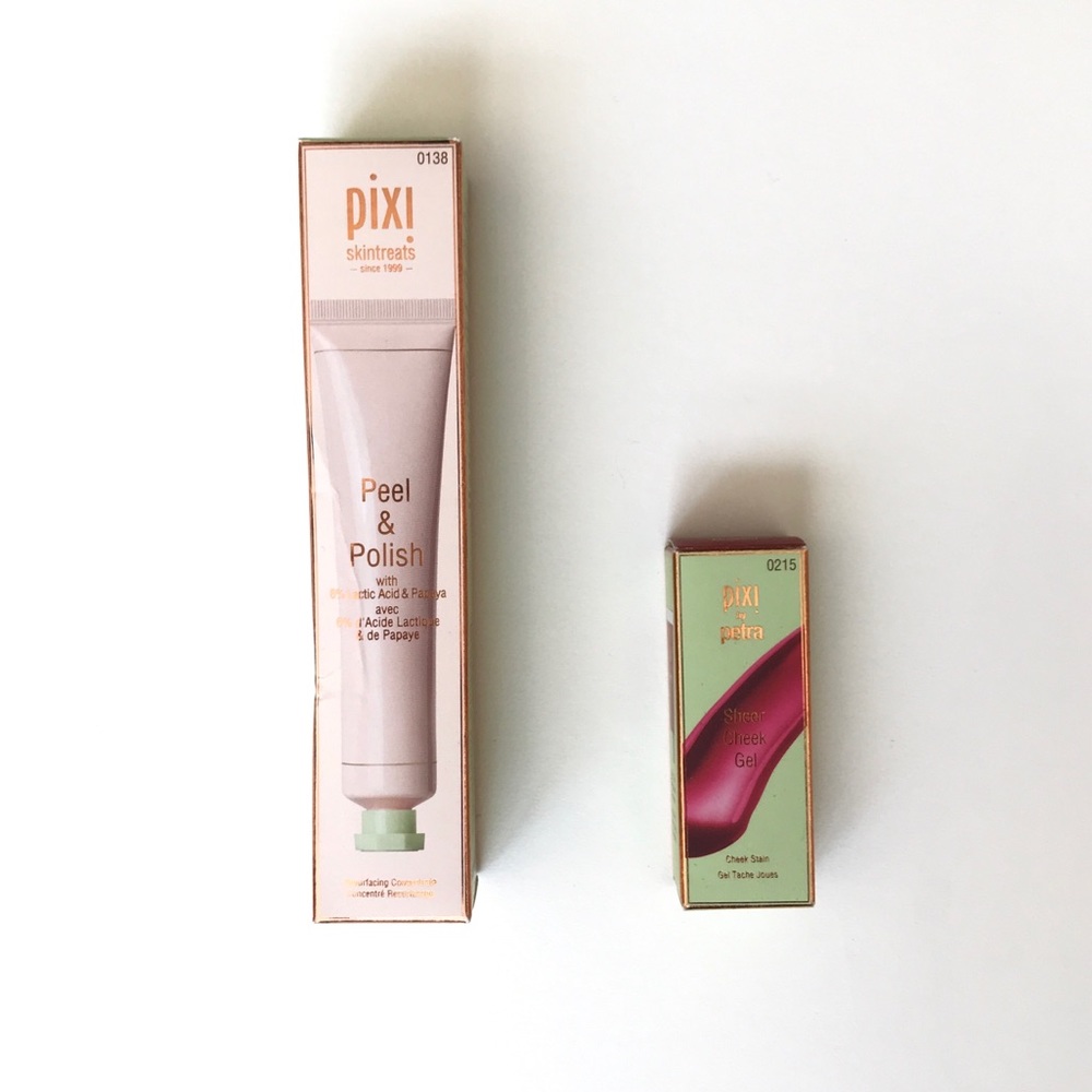 brand new Pixi cheek tint and peek & polish Set